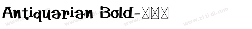 Antiquarian Bold字体转换